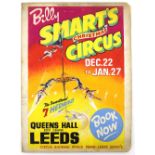 Billy Smart's Christmas Circus - Original hand painted artwork for the show at Queens Hall City