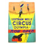 Bertram Mills Circus at Olympia - 'Capt Wesley's Wonderful Sealions' (1933-34), original hand