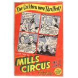 Bertram Mills Circus, Olympia - The Children Were Thrilled (1954), cartoon strip advertising,