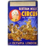 Bertram Mills Circus, Olympia - 'Mathies and his Tigers' (1931) Original hand painted poster