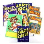 Circus - Seven Billy Smarts' Circus posters, all different, folded, largest 50 x 76 cm (7).