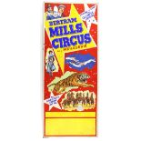 Bertram Mills Circus and Menagerie - 'Studded with stars from Olympia London', original hand painted