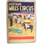 Bertram Mills Circus, Olympia - 'Schumann's Pony Kindergarten', original hand painted poster