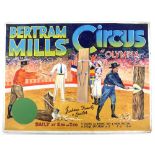 Bertram Mills Circus, Olympia - 'Jackson family & Lawler' (1936), original hand painted poster
