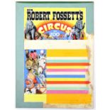 Sir Robert Fossett's Circus and Zoo - Featuring horses, clowns, elephants, original hand painted