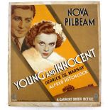 Young and Innocent (1937) - Original hand painted poster artwork, starring Nova Pilbeam and directed