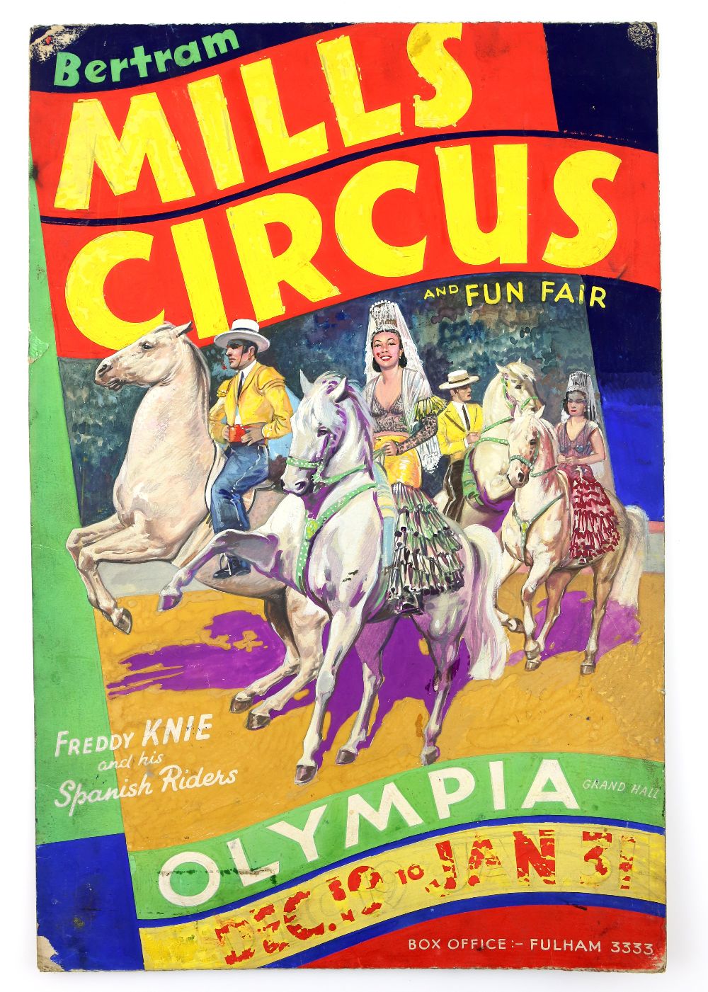 Bertram Mills Circus and Fun Fair - Olympia, Freddy Knie and his Spanish Riders, original hand