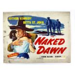 The Naked Dawn (1955) - Original hand painted poster artwork, starring Arthur Kennedy, on board,