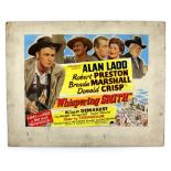 Whispering Smith (1948) - Original hand painted poster artwork, starring Alan Ladd, on board, 41 x