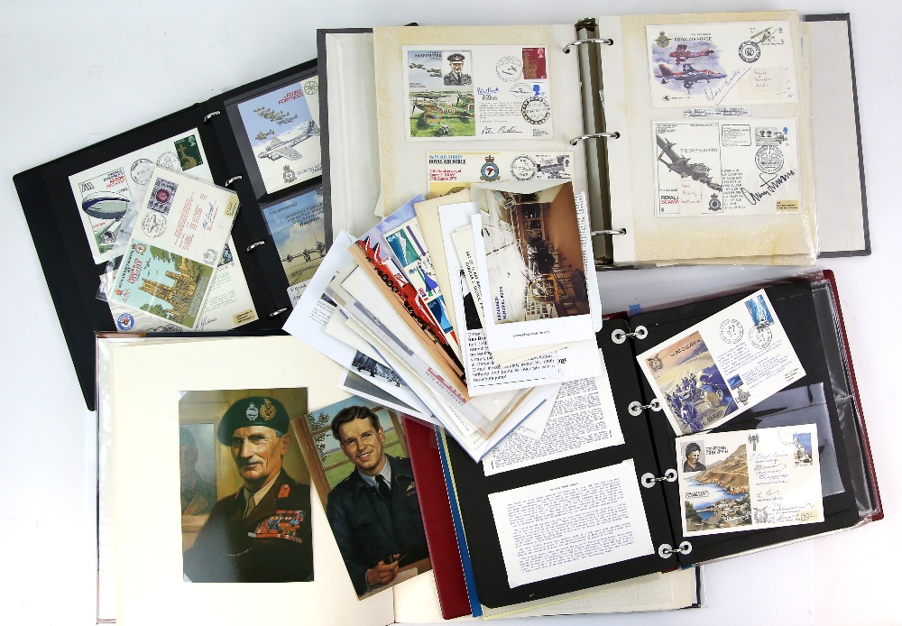 R.A.F. Covers, four large Albums with display sheets, with 1960's - 1990's Collection