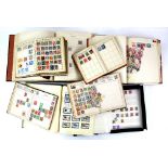 Albums(17) stock books World Stamps including Lincoln Album, large printed Asia Album with Thailand,