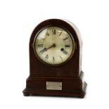 Home Guard presentation clock, H, Q. Coy. 17th Staffs 1943 27cm