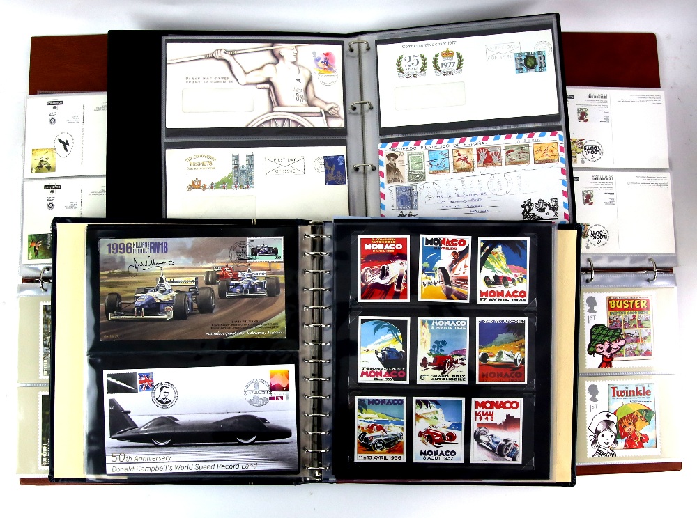 Box of 7 Albums, Great Britain PHQ Cards, mint and used up to 2013. Formula One Stamps and covers - Image 3 of 4