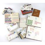 Stamps in small stock books British Commonwealth Hong Kong, China, Macao, Thailand, miniature