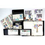 Stamp Collection in Albums with Great Britain from 1D reds, modern decimal issues in Gutter Pairs,