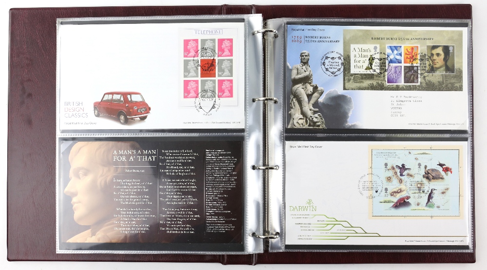 Great Britain First Day Covers from 1966 - 2013 in 12 Albums with Commemoratives and Definitives, - Image 3 of 5