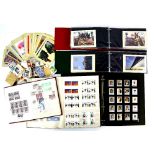 Large Collection of 4 boxes, Great Britain stamps from 1969 to modern with Presentation Packs, First