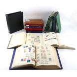 Albums(15), stock books including George VI Crown album, British Commonwealth Australia, Canada,