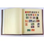 Albums(10) in box, World stamps used with British Commonwealth, Australia, Hong Kong, Jamaica,