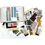 Large Stamp Collection in 9 boxes with Great Britain Decimal Mint Blocks, some Booklets. World