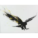 Rob Wass (20th/21st century), signed limited edition print of an eagle, hand embellished with
