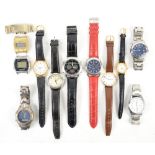 J W Benson gentleman's wrist watch and a collection of other wrist watches.