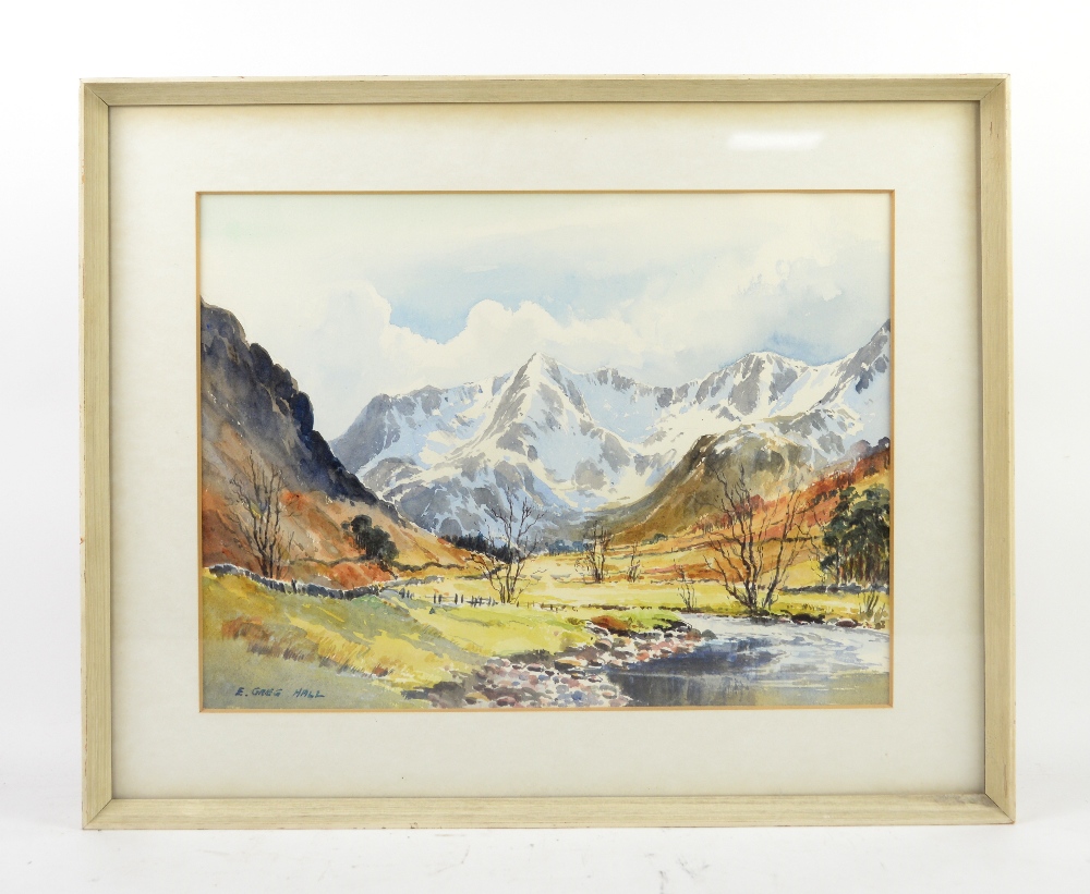 E Greg Hall three watercolours signed, and another (4). - Image 2 of 3