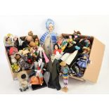A large collection of costume dolls from around the world.