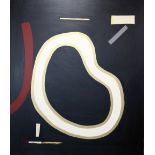 Robert Sosner, large acrylic on canvas, abstract, attributed to the stretcher verso - width 155cm