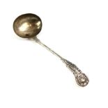 Queens pattern silver Scottish provincial silver toddy ladle by George Jamieson of Aberdeen, usually