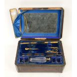 19th century sewing box with gilt accessories Sold on behalf of Princess Alice Hospice.