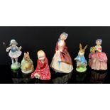 Collection of figurines including Doulton ‘This Little Pig’, HN 1793, 'Cissie' HN 1809, Paisley