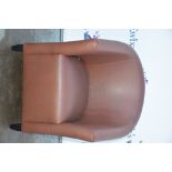 Modern brown tub chair. and single chair .