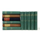 National Geographic bound volumes 1940s and 50s, and other literature.