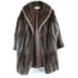 Victor Fox of London brown Mink coat another by Maurice Furriers, .