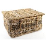 Boroughbridge Laundry basket and three other wicker basketsSold on behalf of Woking Hospice.