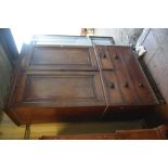 19th century mahogany linen press.