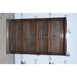 Stained oak Globe-Wernicke style four section bookcase,.