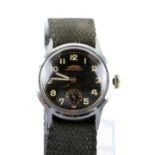 Roamer, Luftwaffe issue pilots watch , the signed black dial marked shock resist,Arabic numeral