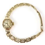 Ladies Tudor Royal wrist watch, 21 Rubies signed Tudor movement, 9 ct gold case and bracelet,