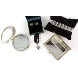 Silver costume jewellery, including multi strand Links of London bracelet, Pandora mortar board