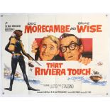 That Riviera Touch (1966) British Quad film poster, starring Morecambe & Wise, folded, 30 x 40