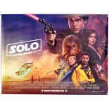 Solo: A Star Wars Story (2018) Two alternate British Quad and One Sheet film posters, rolled, 30 x