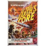 At The Earth's Core (1976) UK One Sheet film poster, artwork by Tom Chantrell, British Lion, folded,