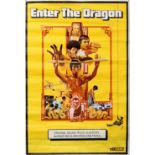 Enter The Dragon (1973) UK Double Crown film poster, starring Bruce Lee, rolled, 20 x 30 inches.