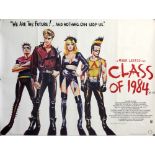 Class of 1984 (1982) British Quad film poster, folded, 30 x 40 inches.