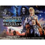 Masters of the Universe (1987) British Quad film poster, starring Dolph Lundgren, Cannon, folded, 30