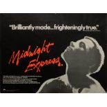 Midnight Express (1978) British Quad film poster, Columbia, rolled, 30 x 40 inches. Provenance: Part