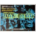 Day Of The Dead (1985) British Quad film poster, Horror directed by George A. Romero, United Film,