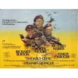 The Wild Geese (1978) British Quad film poster, starring Richard Burton, Roger Moore and Richard